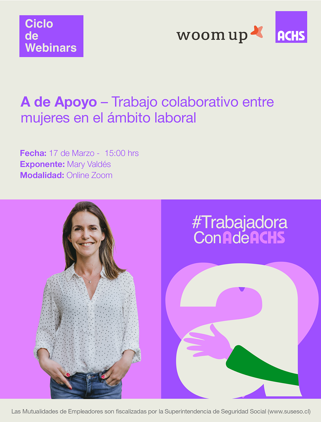 Charla "A" con A de Apoyo "Trabajo colaborativo entre mujeres en el mundo laboral"